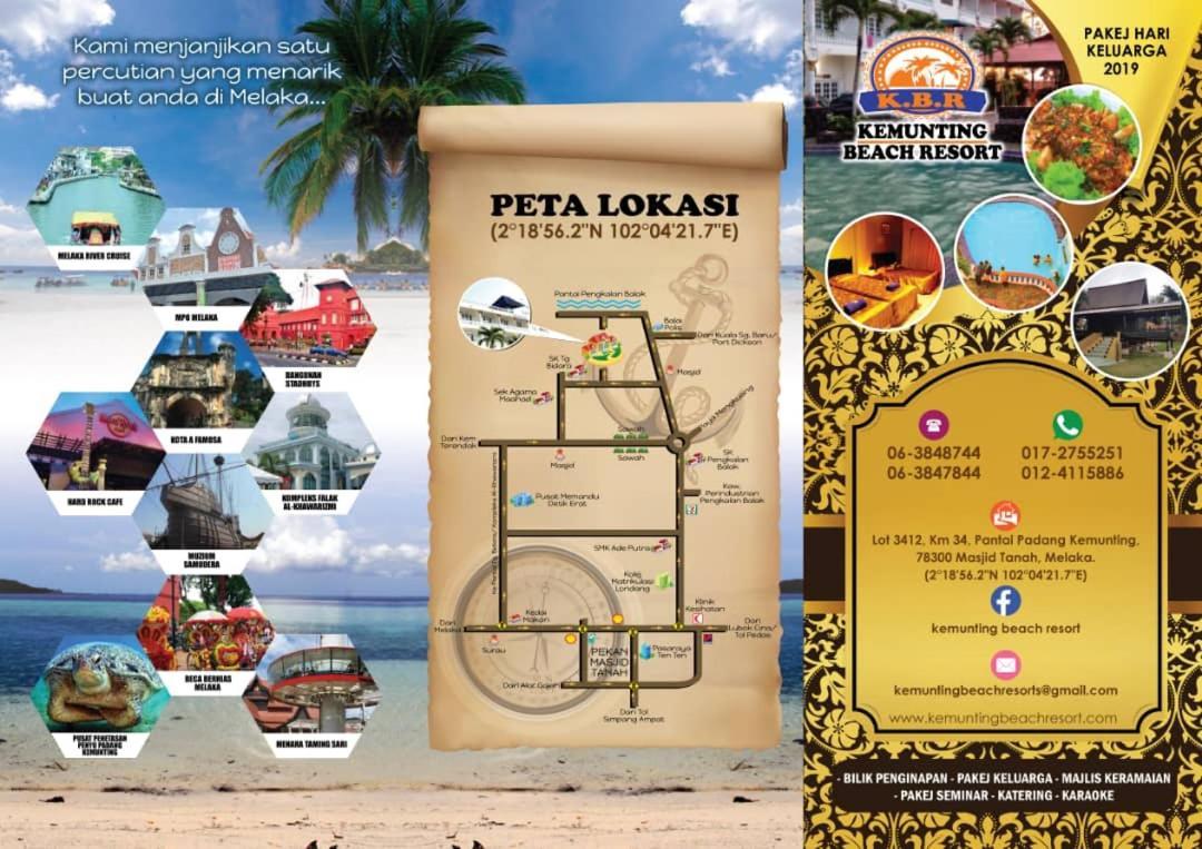 Kemunting Beach Resorts Masjid Tanah Exterior photo